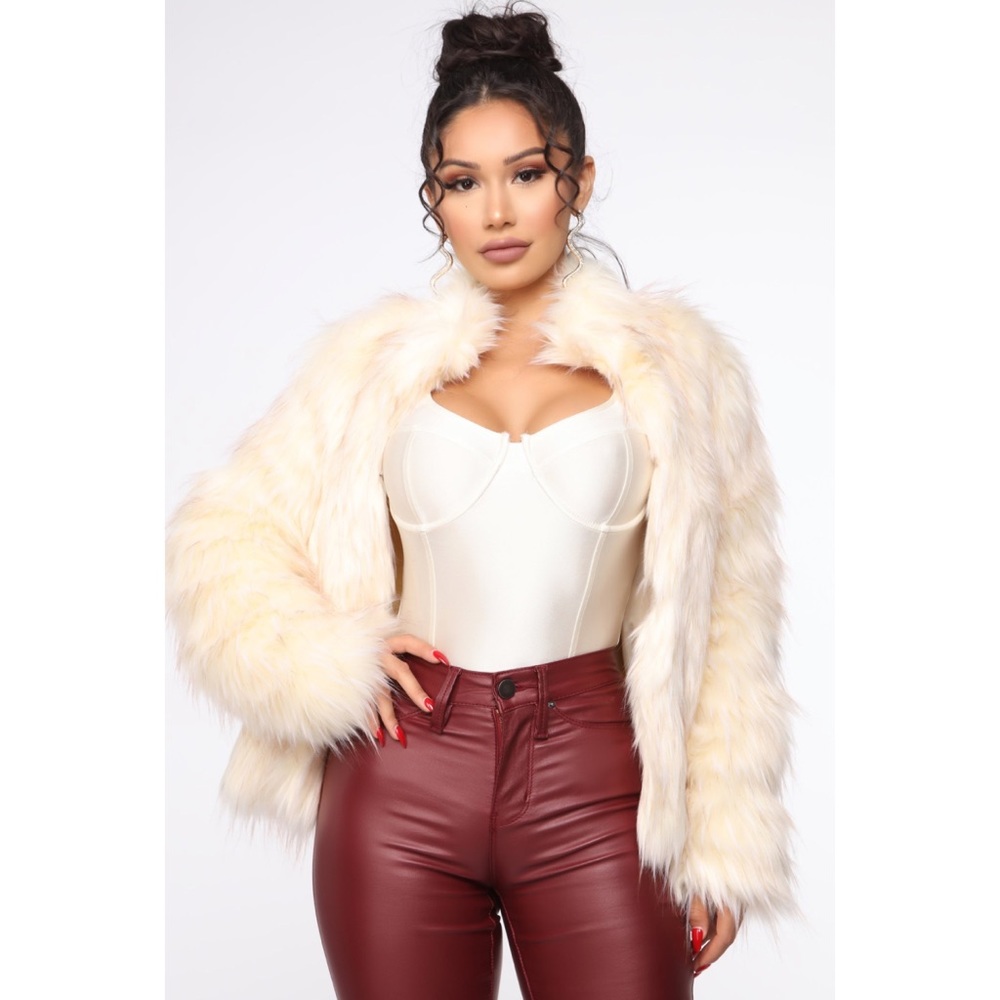 Fernanda Ivory Fur Coat